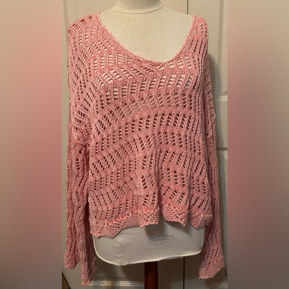 American Eagle XLarge Women's Pink Knit Sweater